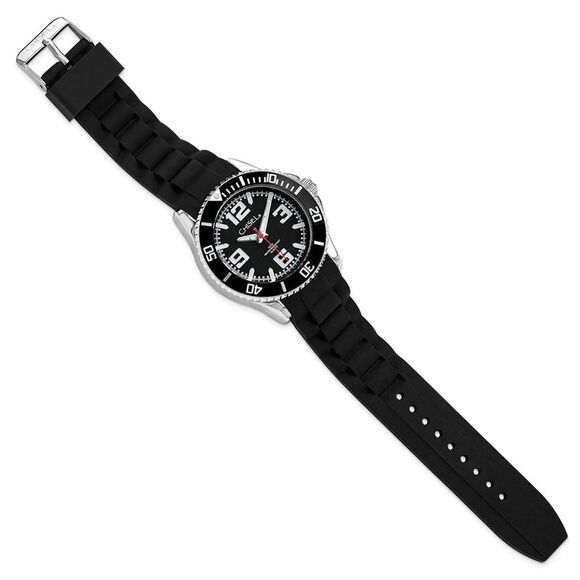 Chisel Mens 44mm Black Silicone Strap Watch - Picture 2 of 6